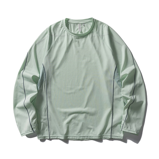 Unisex Leichtes technisches Longsleeve mit Raglanärmeln und Kontrastnähten Nord Taschen