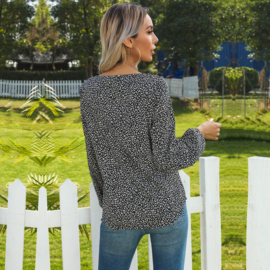 Damen Elegante Bluse mit Schnürung Nord Taschen