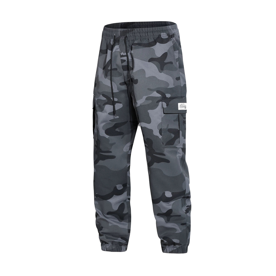 Herren Cargohose im Joggerstil mit Camouflage, Tunnelzugbund & elastischen Knöchelbündchen Nord Taschen