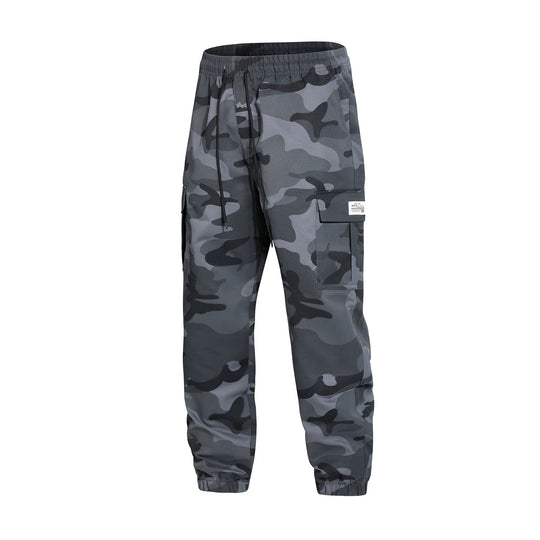Herren Cargohose im Joggerstil mit Camouflage, Tunnelzugbund & elastischen Knöchelbündchen Nord Taschen