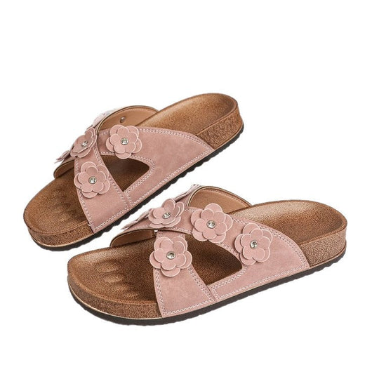 Damen Komfortable und stilvolle Blüten-Sandalen