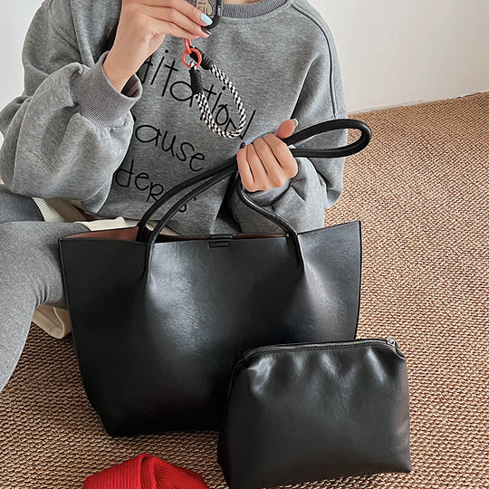 Damen elegante Glamour Tote-Bag aus hochwertigem Leder Nord Taschen