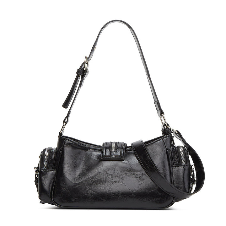 Damen Schultertasche mit exklusivem Nieten-Design und funktionalen Fächern Nord Taschen