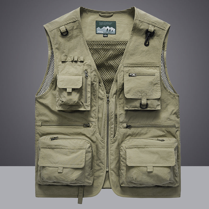 Herren Multifunktionale Angler- und Utilityweste mit Mesh‑Einsätzen und Multifachtaschen Nord Taschen