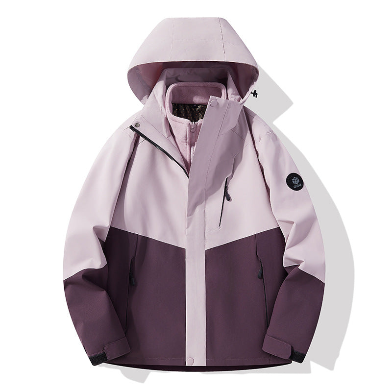 Herren Softshell-Outdoorjacke mit abnehmbarer Fleece‑Innenlage, verstellbarer Kapuze und wasserabweisenden Reißverschlüssen Nord Taschen