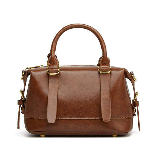 Damen elegante Handtasche aus hochwertigem Kunstleder mit goldenen Beschlägen Nord Taschen