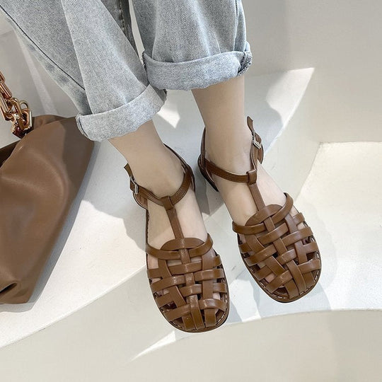 Damen Komfortable und atmungsaktive Zehentrenner-Sandalen