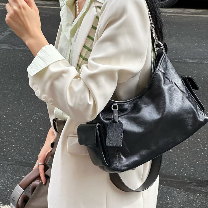 Damen Hobo Tasche mit innovativen Steppdetails und abnehmbarem Etui Nord Taschen