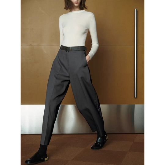 Damen Modische High-Waist Palazzo-Hose Nord Taschen