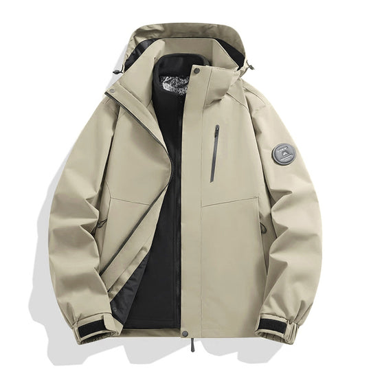 Herren Softshell-Performancejacke mit abnehmbarer Kapuze, verdecktem durchgehendem Reißverschluss und ergonomischem Schnitt Nord Taschen