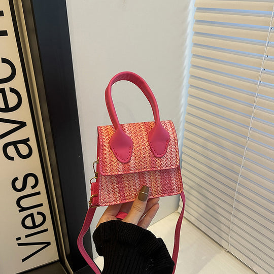 Damen Mini-Tasche mit geflochtenem Design und abnehmbarem Trageriemen Nord Taschen