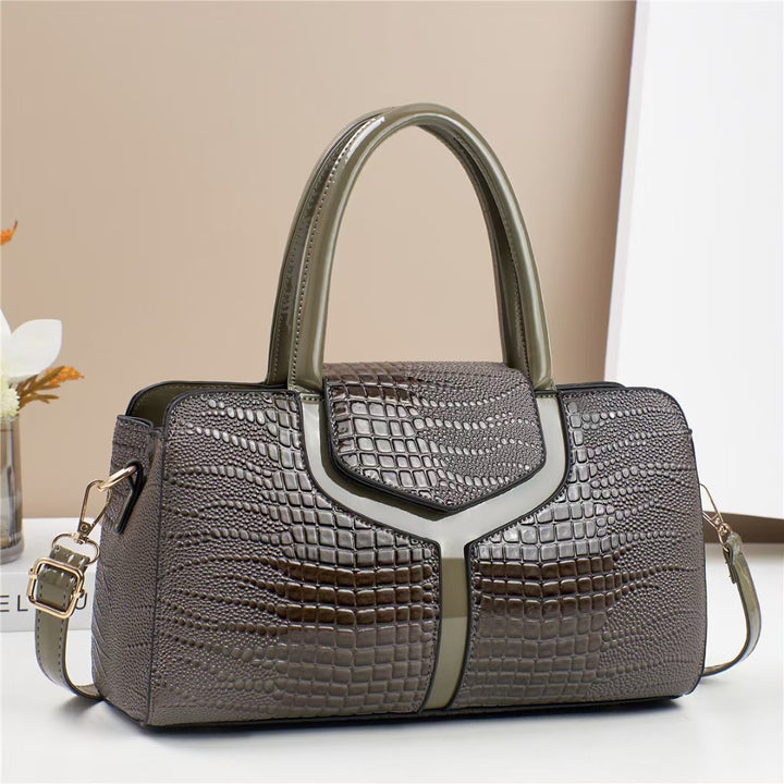 Damen elegante Handtasche im modernen Krokodillederstil Nord Taschen