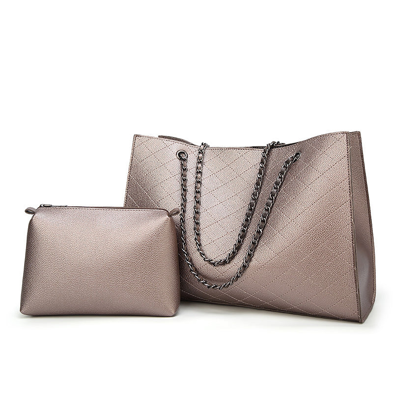 Damen Shopper-Tasche mit eleganter Steppstruktur und praktischem Innenfach Nord Taschen