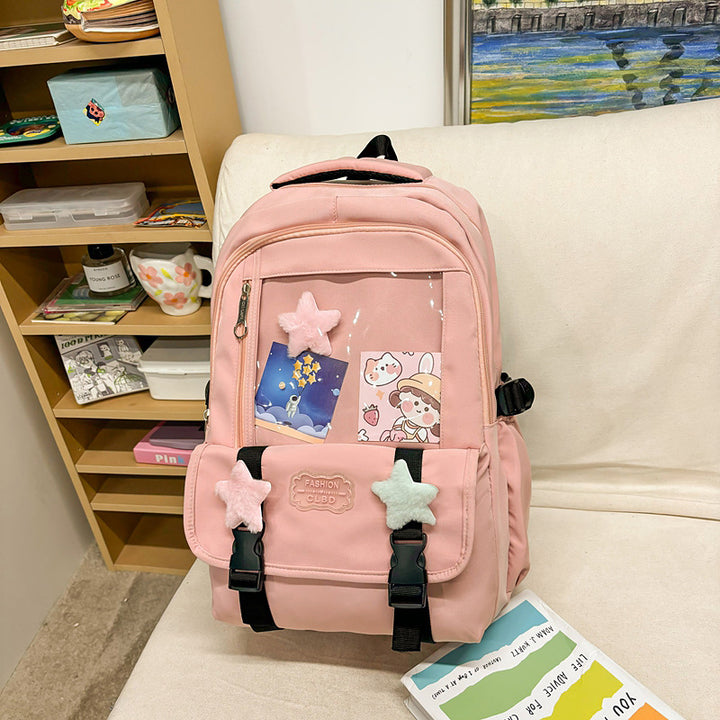Damen stilvoller Rucksack mit transparentem Fach Nord Taschen