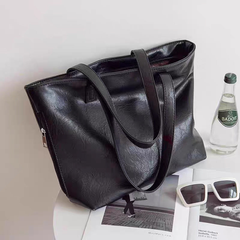 Damen elegante Shopper-Tasche mit strukturiertem Kunstleder Nord Taschen