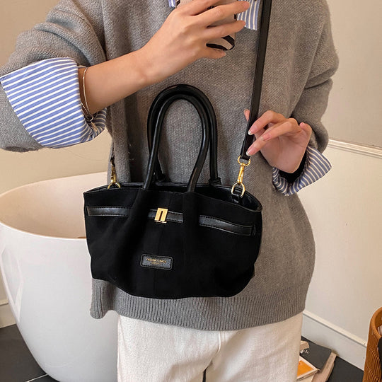 Damen trendige Hobo-Bag aus hochwertigem Wildleder Nord Taschen