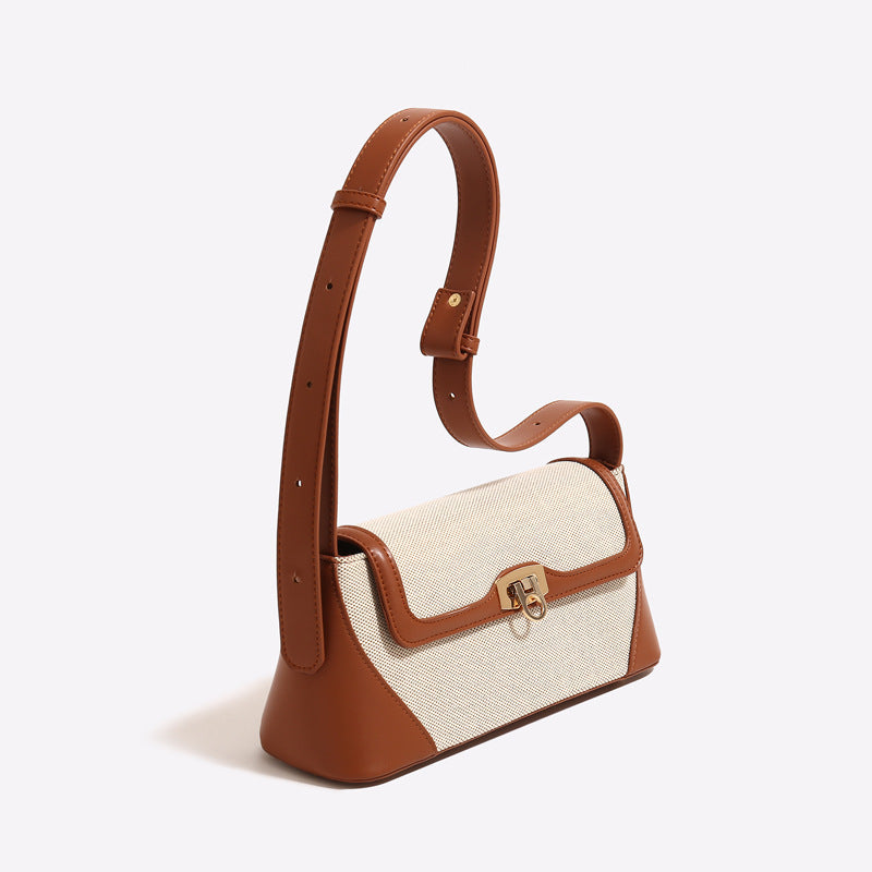 Damen elegante Umhängetasche mit gewebter Oberfläche und charmantem Reißverschluss Nord Taschen