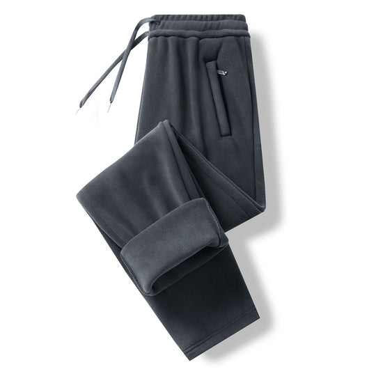 Herren Thermo-Fleece-Jogginghose mit angerauter Innenseite und Kordelbund Nord Taschen