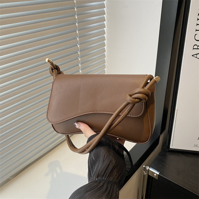 Damen elegante Clutch Tasche mit Raffiatur Nord Taschen