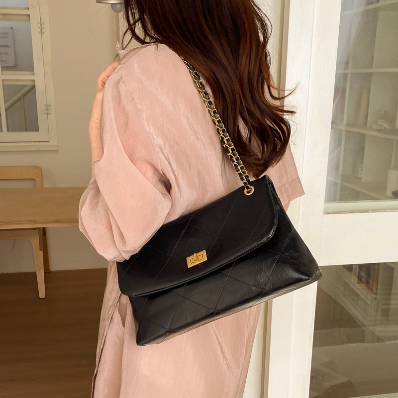 Damen elegante Handtasche mit strukturierter Steppung Nord Taschen