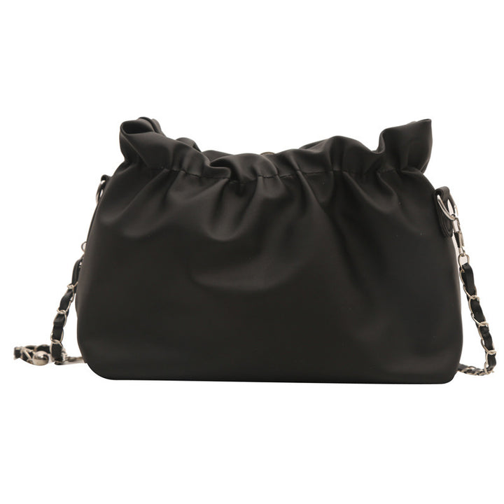 Damen modische Umhängetasche mit raffiniertem Kordelzug und eleganter Kettenverzierung Nord Taschen