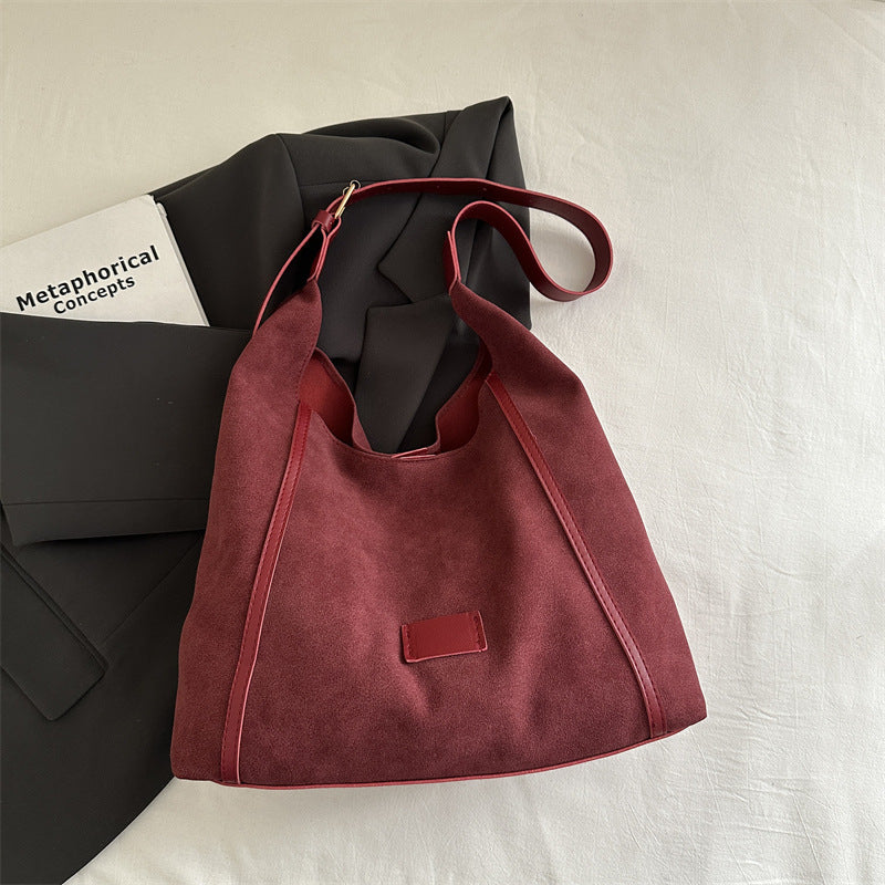 Damen elegante Umhängetasche aus hochwertigem Wildleder Nord Taschen