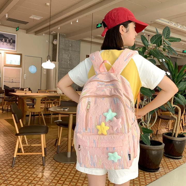 Damen-Rucksack mit buntem Stickdesign und praktischen Fächern Nord Taschen