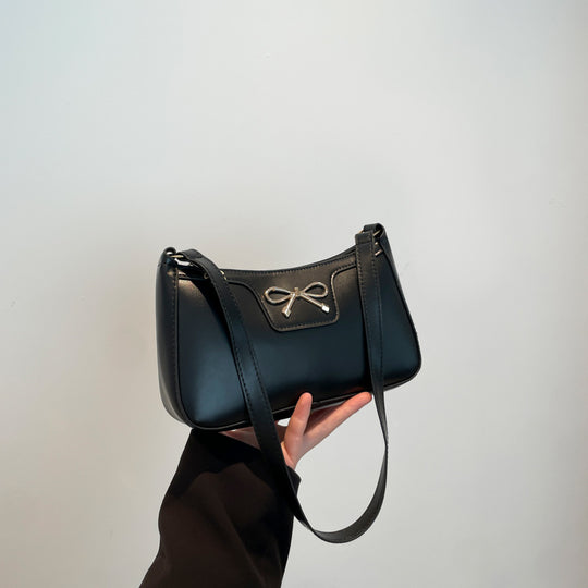 Damen modische Umhängetasche mit eleganter Schleifenapplikation Nord Taschen