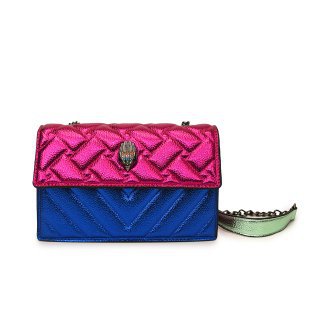 Damen glamouröse Umhängetasche mit schimmerndem und gepolstertem Design Nord Taschen