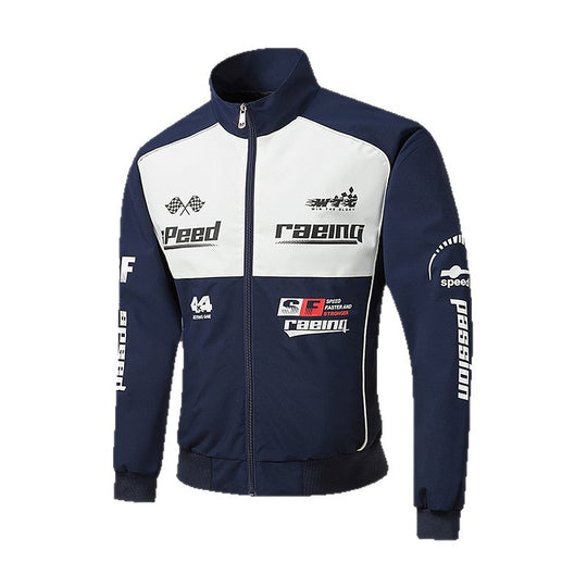 Herren Rennsport-Trackjacke im Retro-Motorsport-Stil Nord Taschen