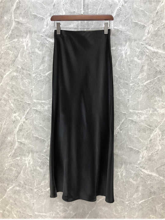 Damen Eleganter Midi-Rock aus hochwertigem Satin Nord Taschen