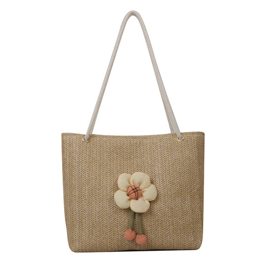 Damen Strandtasche mit floralem Design und hochwertigen Akzenten Nord Taschen