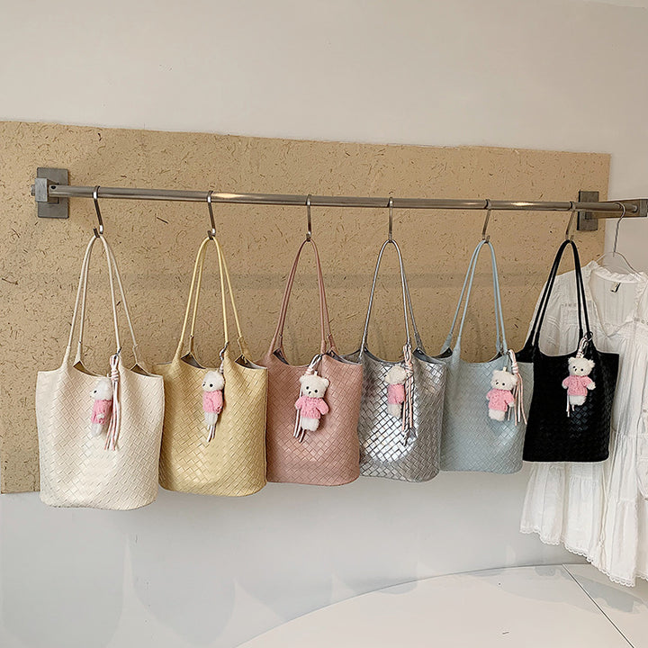 Damen Einkaufstasche mit geflochtenem Design Nord Taschen
