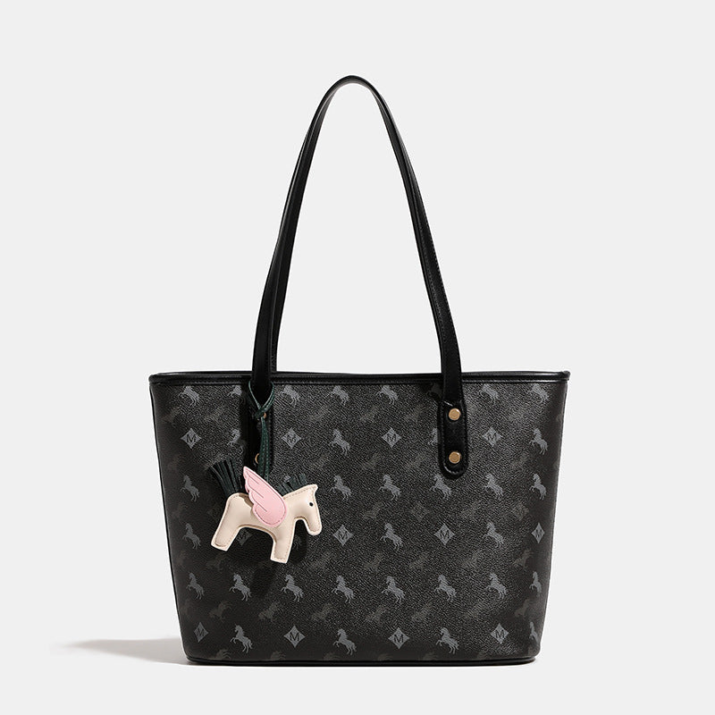 Damen Freizeit Tote-Tasche mit verspieltem Design und abnehmbarer Anhänger Nord Taschen
