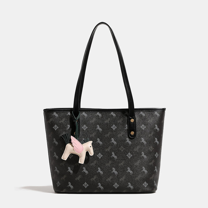 Damen Freizeit Tote-Tasche mit verspieltem Design und abnehmbarer Anhänger Nord Taschen