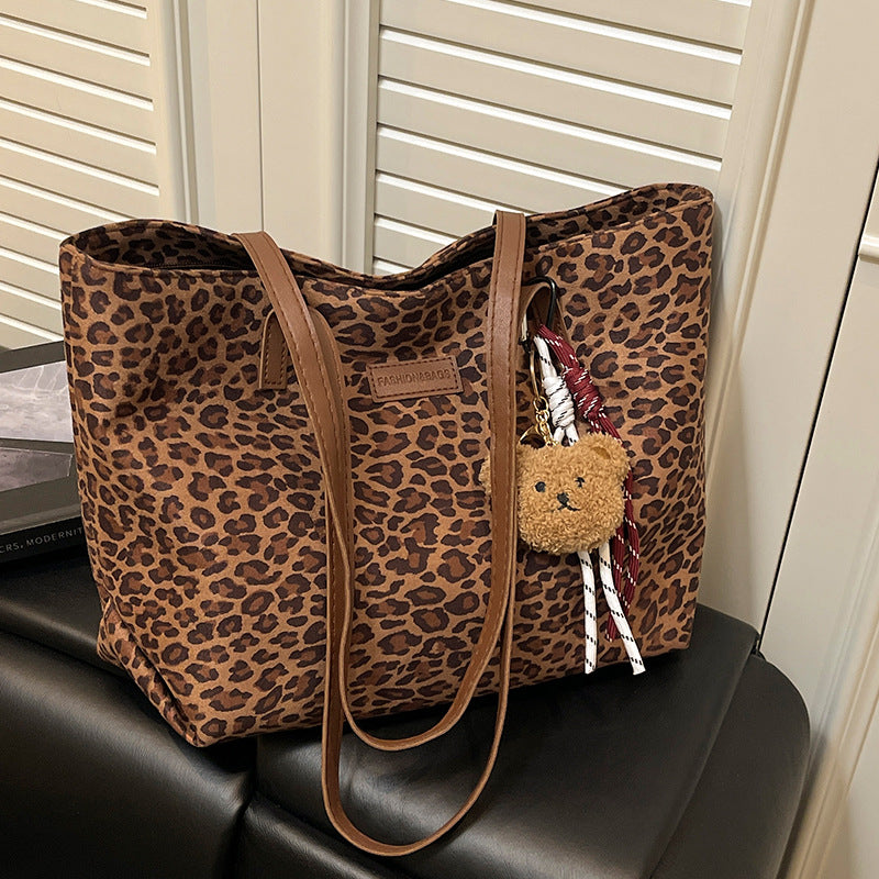 Damen modische Tragetasche mit elegantem Leopardenmuster Nord Taschen
