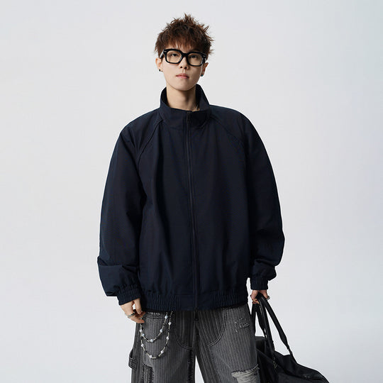 Unisex Oversized Windjacke mit Stehkragen und Raglanärmeln Nord Taschen