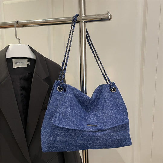 Damen praktische Handtasche mit geflochtenem Trageriemen Nord Taschen