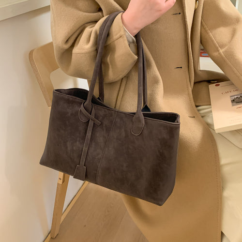 Damen elegante Tote-Handtasche mit glänzendem Detail Nord Taschen