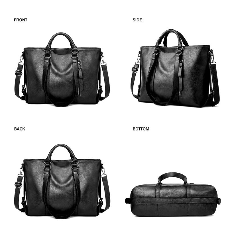 Damen edle Tragetasche mit multifunktionalem Innenraum und hochwertiger Lederoptik Nord Taschen