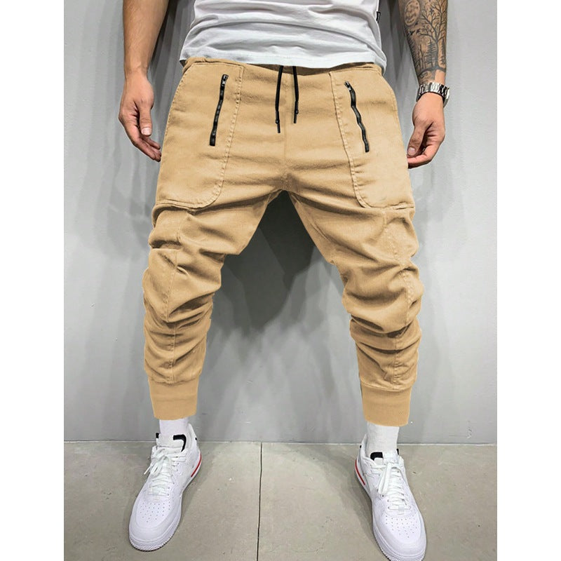 Herren stylische Jogginghose mit seitlichen Zipper-Taschen Nord Taschen
