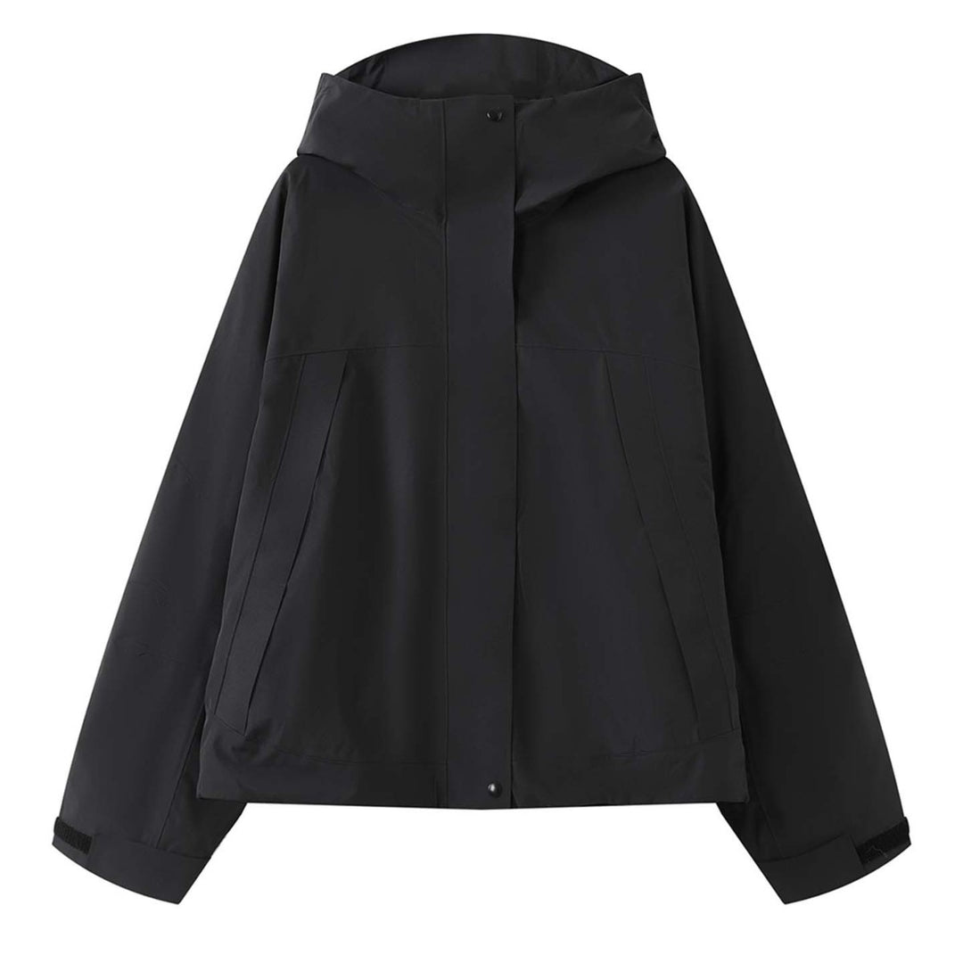 Damen Wattierte Oversize-Parka mit Kapuze und technischem Wetterschutz Nord Taschen