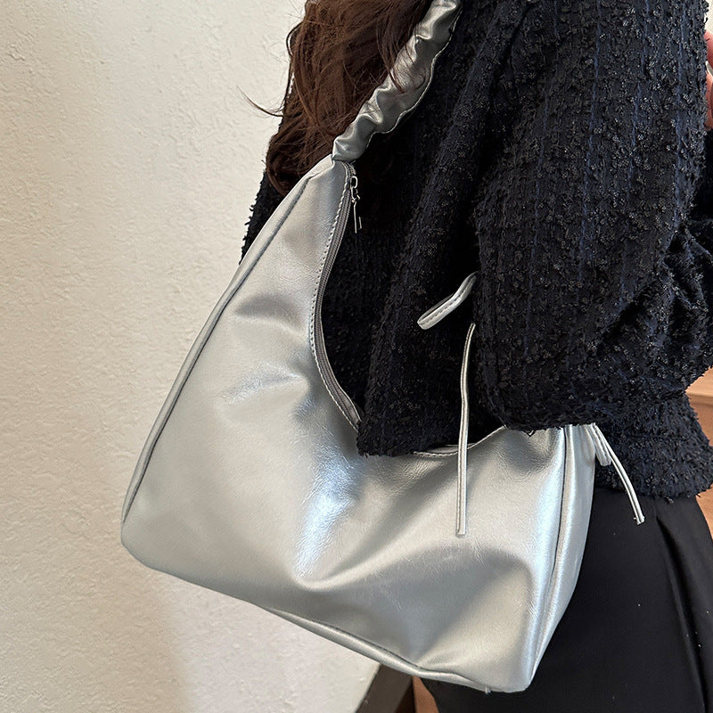 Damen Hobo-Tasche mit stilvollem geflochtenem Schultergurt und elegantem Knotenverschluss Nord Taschen