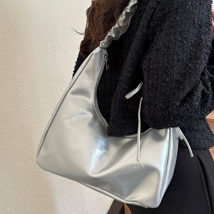 Damen Hobo-Tasche mit stilvollem geflochtenem Schultergurt und elegantem Knotenverschluss Nord Taschen