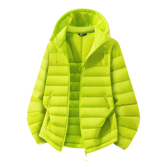 Damen leichte Stepp-Kapuzenjacke mit Thermofutter und Zwei-Wege-Reißverschluss Nord Taschen