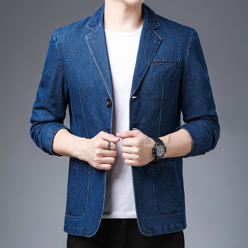 Herren Denim Blazer Nord Taschen
