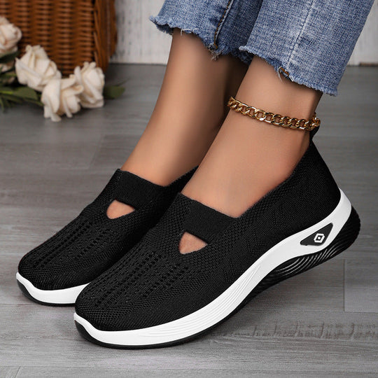 Damen Atmungsaktive Freizeit-Slipper mit elastischem Einschlupf und flexibler Sohle Nord Taschen