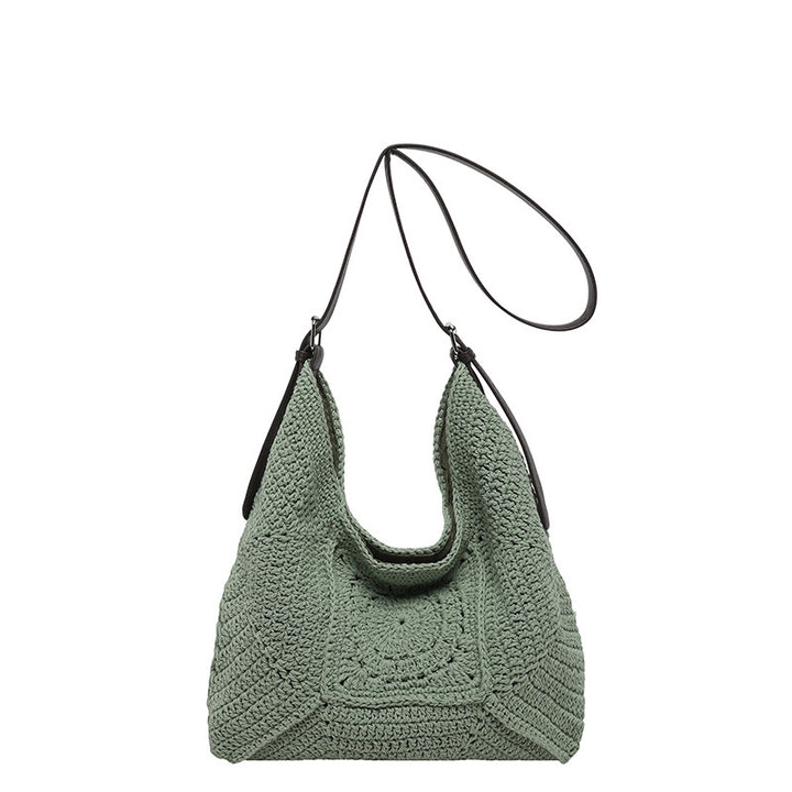 Damen Häkel-Handtasche mit strukturiertem Design und verstellbarem Schulterriemen Nord Taschen
