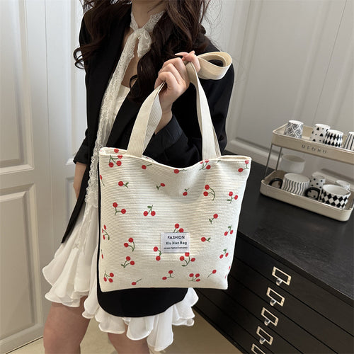Damen Tragetasche mit fruchtigem Kirschmotiv Nord Taschen