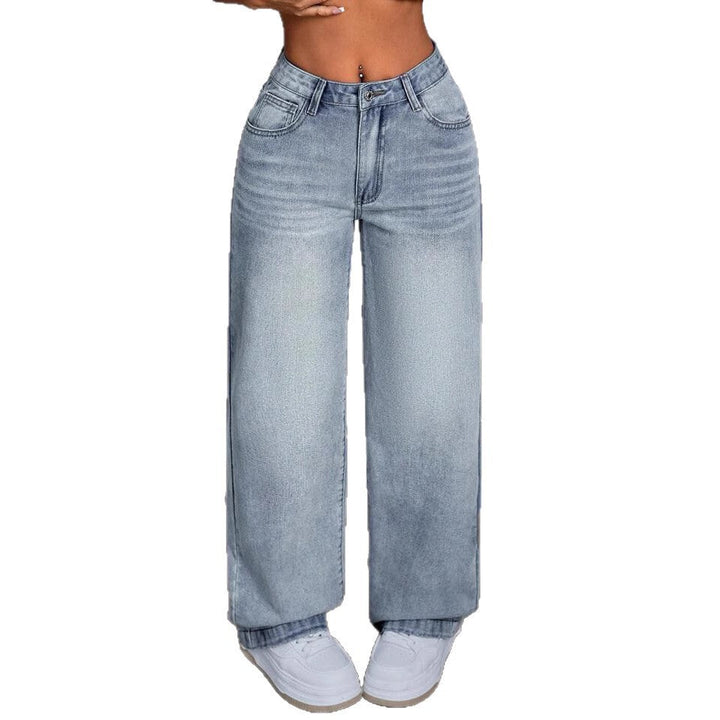 Damen Weite Jeanshose im Vintage-Stil